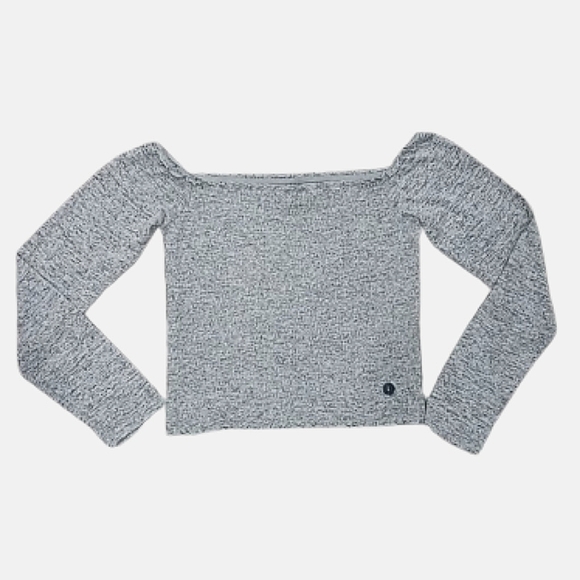 Hollister Tops - Hollister off the shoulder ribbed midi shirt